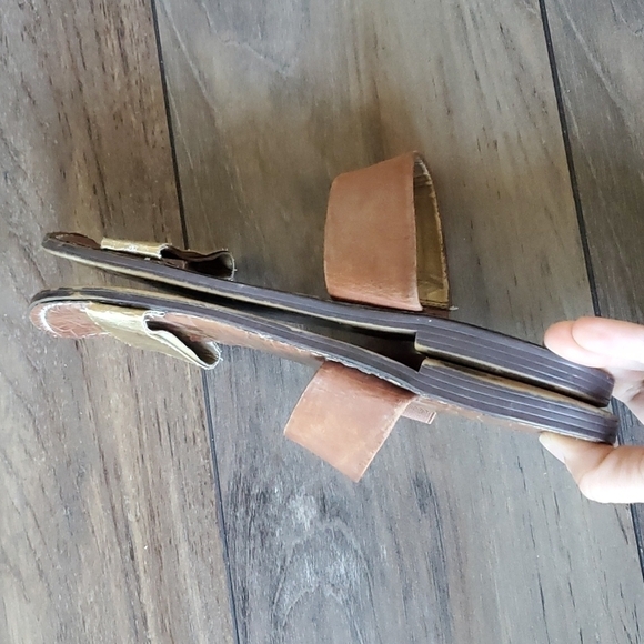 Sam Edelman Womens Krista 2 tones Strappy Sandals Flip Flop Flats shoes - Picture 6 of 8